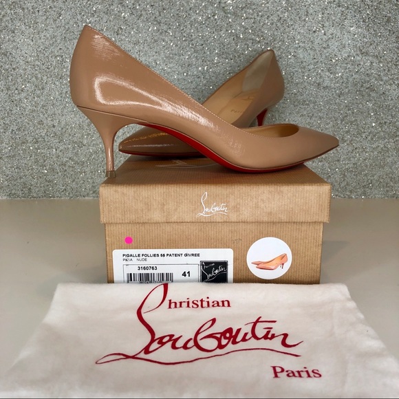 🔴sold🔴FIRM Louboutin Pigalle Follies 55 pump - Picture 2 of 8